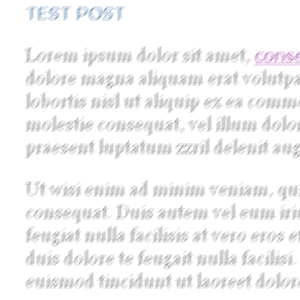 Zrzut tego samego ekranu z szablonem opertym na względnych rozmiarach czcionek; tekst jest nadal rozmazany ale wystarczająco duży, aby dało się go odczytać